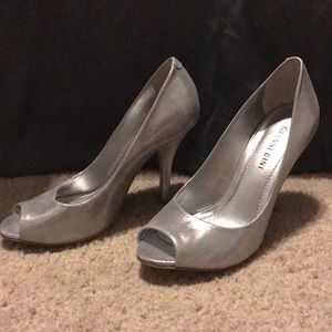 Silver Gianni Bini heels